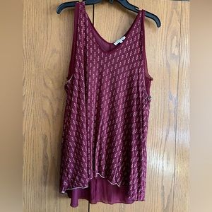 Grace and Lace Tiered mesh tank XL